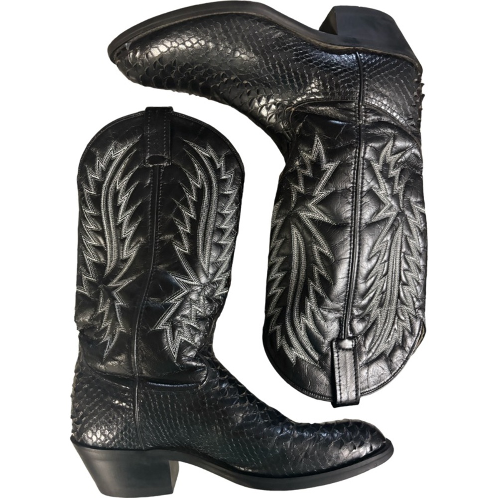 Laredo Cowtown Back Cut Python Cowboy Country Wes… - image 4